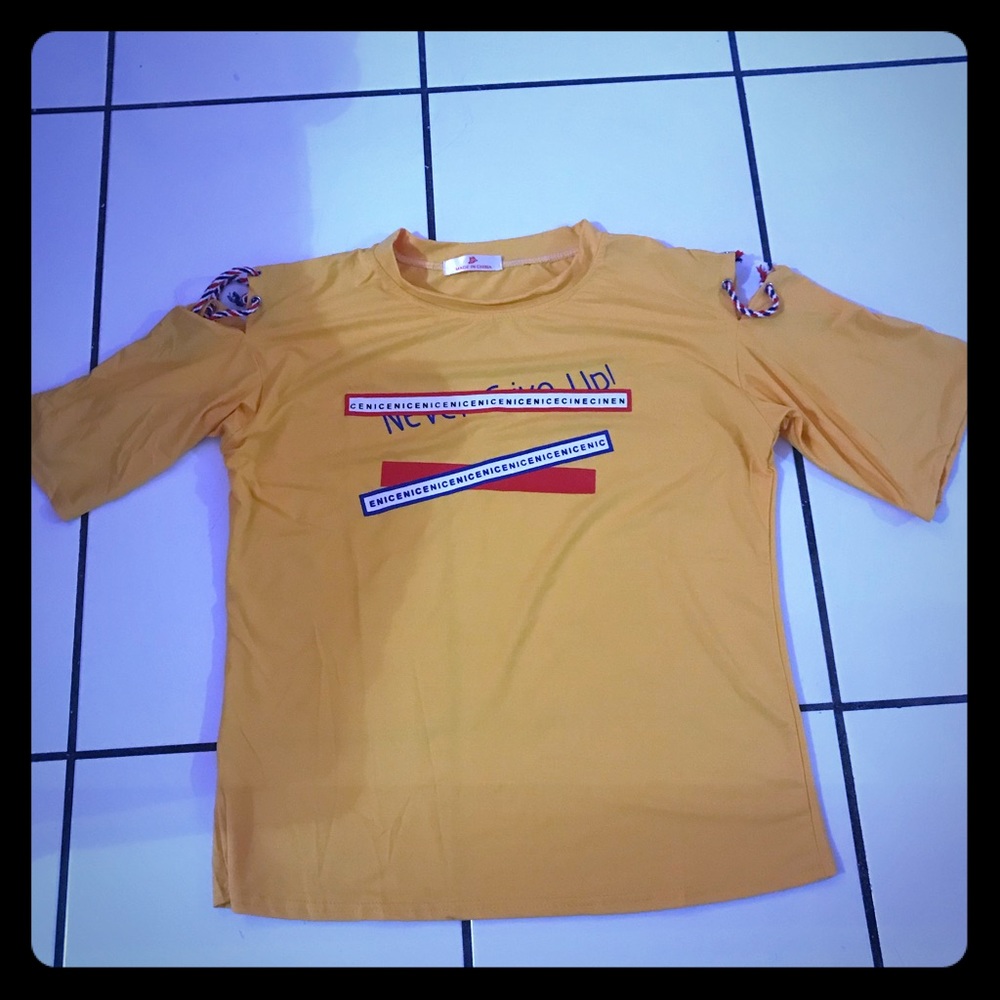 T-shirt with cool design on the sleeves